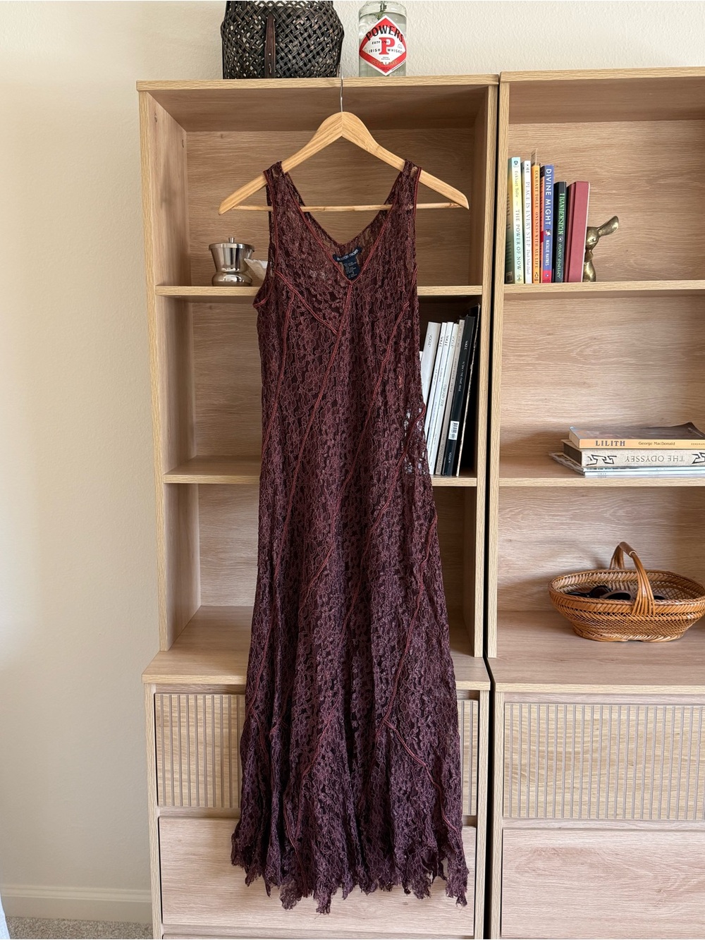 90’s Brown Lace Dress